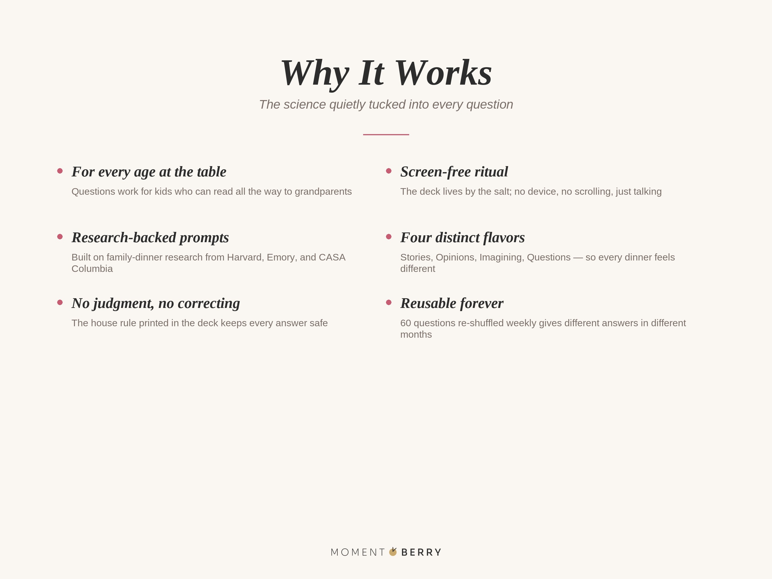 Why It Works